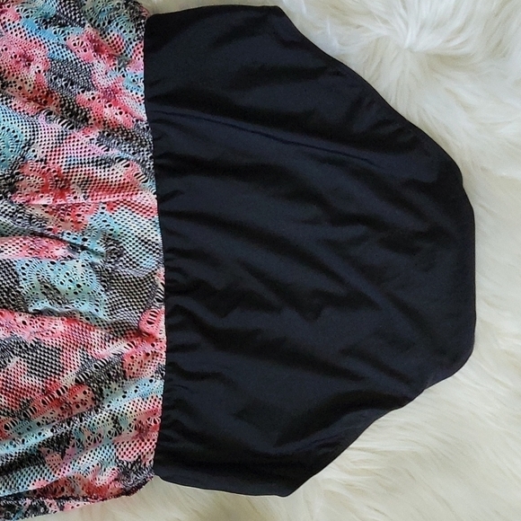 Eternatastic swim dress with tie back and laser cut floral print skirt NWOT - Picture 12 of 14